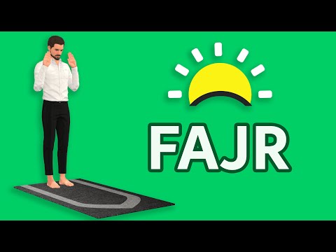How to pray Fajr for men (beginners) - with Subtitle