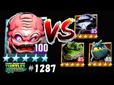 TMNT Legends - LV100 Tier7 Krang Classic VS Mutanimal #1287​​ (忍者神龟/ミュータントタートルズ レジェンズ)