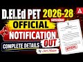Assam D El Ed PET Notification 2026 Out DELED Pre Entry Test Notification Out Complete Details