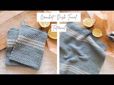 Easy Crochet DishTowel Tutorial - Free Pattern