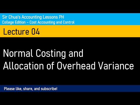 [Cost Accounting and Control] Lecture 04 - Normal Costing [Tagalog]