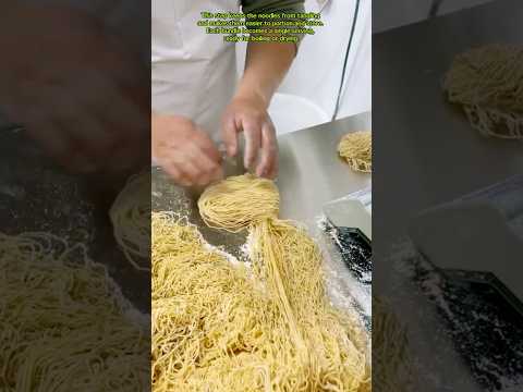 Hand-Bundling Fresh Noodles #asmr #satisfying #craftsmanship #foodie