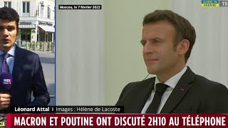 Macron et Poutine viennent de discuter 2h10 au téléphone