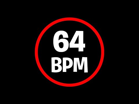 64 BPM - 4/4 - METRONOME - DRUMS CLICK TRACK
