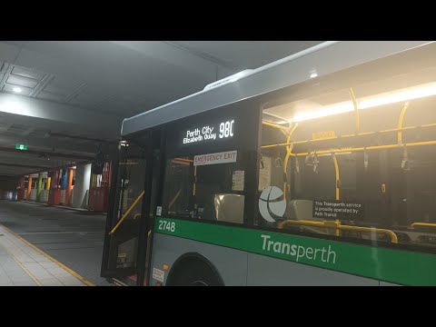[New No. Night Try] Transperth Bus Route No. 980 (TP2748) Morley Bus Station to EQ Bus Station