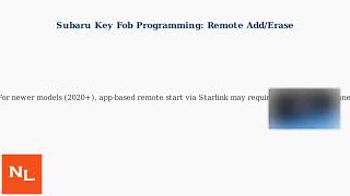 How To Program A Subaru Key Fob – Remote Add/Erase, Immobilizer Tips