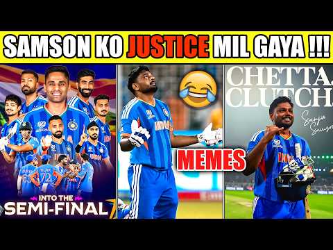 SANJU 97 RUNS 😱 IND vs WI WORLD CUP 2026 MEMES 😂