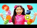 Emma Pretend Play Selling Fruits and Vegetables Ice Cream