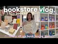 bookstore vlog 🌼 huge 10+ book haul | new releases, romance, thrillers & more!