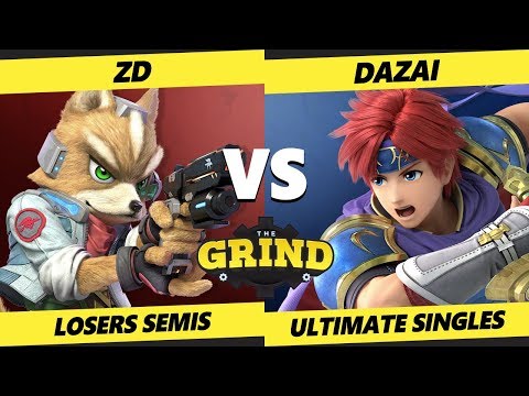 Smash Ultimate Tournament - ZD (Fox, Wolf) Vs. Dazai (Roy) The Grind 112 SSBU Losers Semis