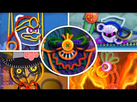 Kirby's Epic Yarn - All Bosses (No Damage)