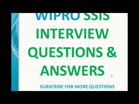 WIPRO ssis Interview Questions and Answers