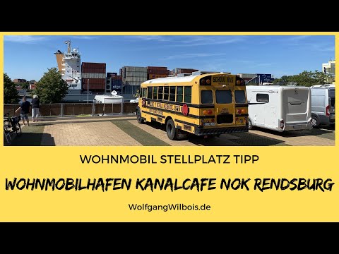 Wohnmobil Stellplatz Tipp Wohnmobilhafen Kanal-Cafe in Rendsburg am NOK - Nord-Ostsee-Kanal