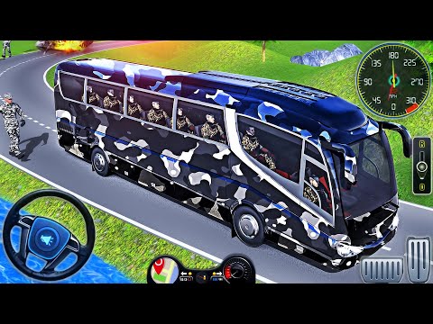 Army Soldier Bus Driving Simulator - US Offroad Transport Duty Driver 3D - Android GamePlay