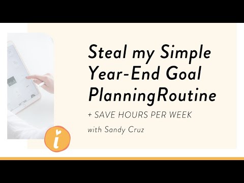 Steal my Simple Year-End Goal Planning Routine