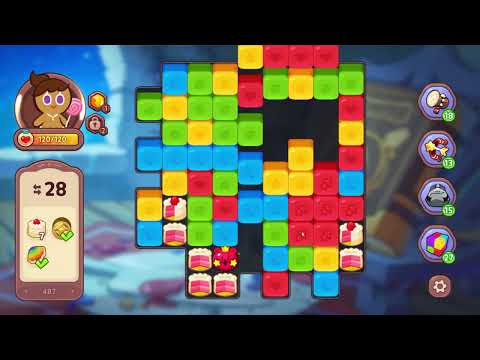 CookieRun: Witch's Castle Level 487 [Gameplay] | Cookie Run Witch Castle #match3 #cookie #run