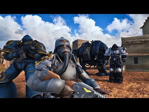 SPACE MARINE SOLDIERS ARE TRAPPED BY SAURON - WARHAMMER 40K -  Ultimate Epic Battle Simulator 2
