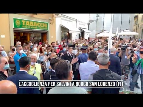 MATTEO SALVINI "GUARDATE CHE SPETTACOLO A BORGO DI SAN LORENZO"