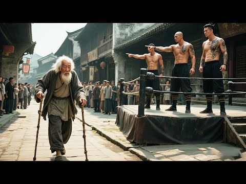 Arrogant Champion Insults a Beggar—Then Faces His Hidden Kung Fu Power! #kungfumovies
