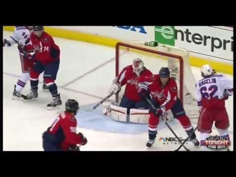 Carl Hagelin Goal-Rangers versus Capitals Game 1 5/2/13