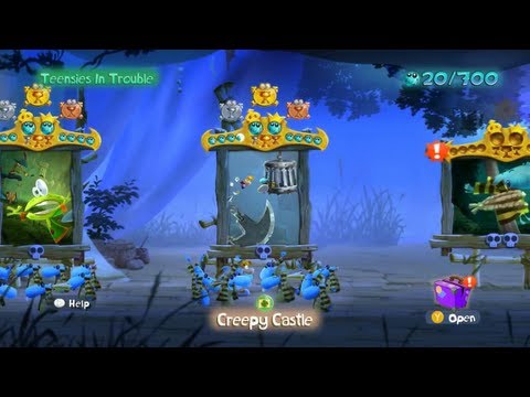 Walkthrough: Rayman Legends 100% - Creepy Castle