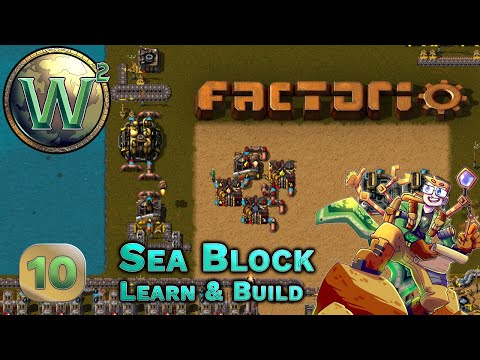 Factorio Sea Block Learn & Build - Slag Processing, Part 1 - Let's Play - Episode 10