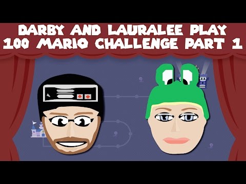 100 Mario Challenge Expert - Part 1 - Darby and Lauralee Play