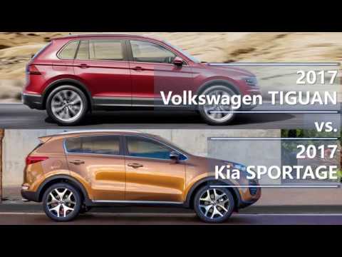 2017 Volkswagen Tiguan vs 2017 Kia Sportage (technical comparison)
