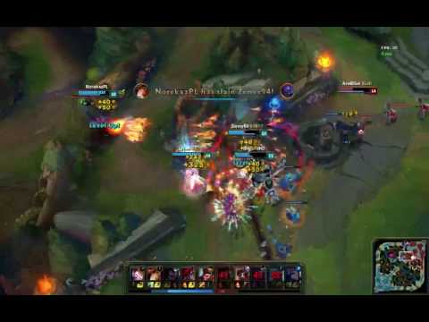 Miss Fortune + Katarina amazing quadra (League of Legends)