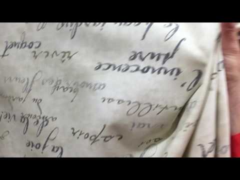 Waverly Inspirations Script on Cream 54" Wide Fabric