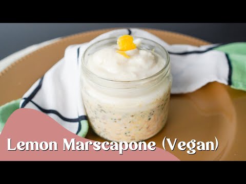 The Surprising Ingredient in this Dairy-Free Lemon Mascarpone! High in Protein
