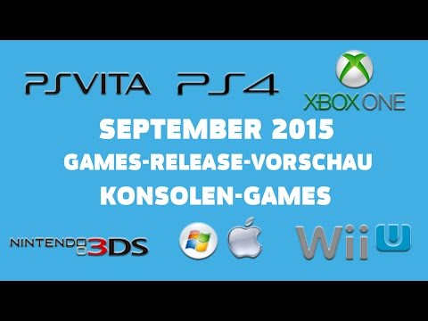 Games-Release-Vorschau - September 2015 - Konsole // powered by Konsolenschnäppchen.de
