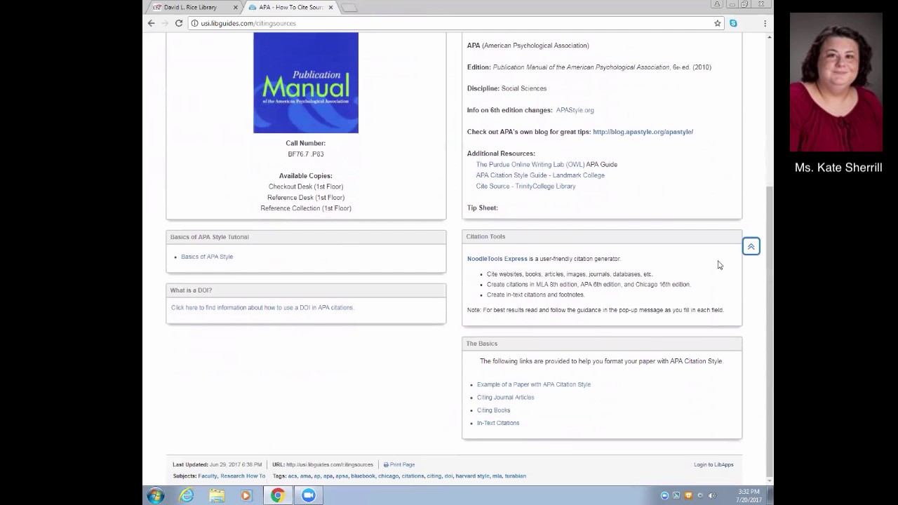 Library Resources, David L. Rice Library, USI
