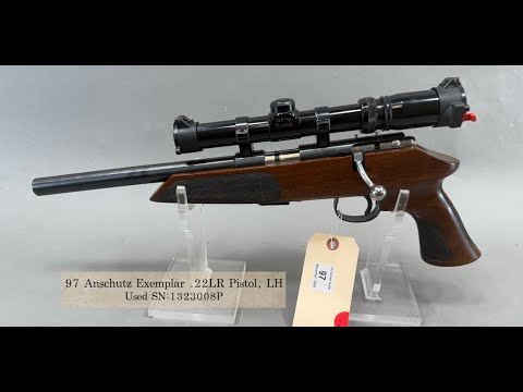 97 Anschutz Exemplar .22LR Pistol, LH Bolt Action, Used (December 21, 2024)