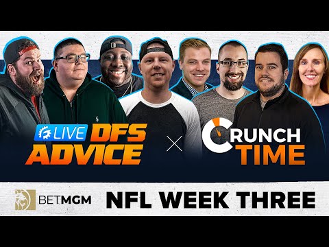 WEEK 3 NFL DRAFTKINGS & FANDUEL DFS STRATEGY - GRINDERSLIVE