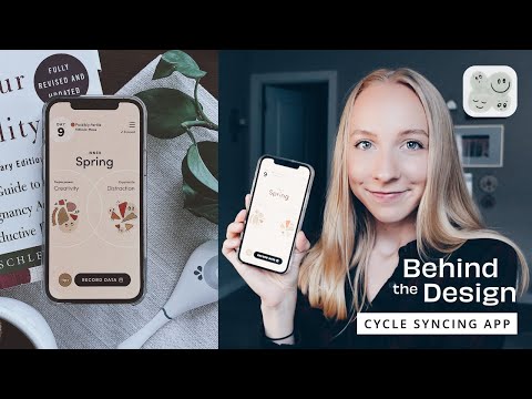 Cycle Syncing app designed in Adobe Xd | Behind the Design | Featured on Behance