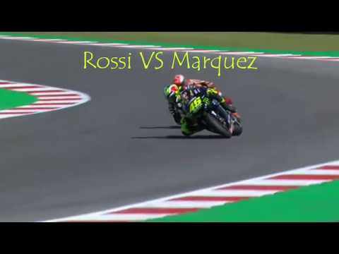 Rossi vs Marquez, nearly clash (again)...Misano 2019
