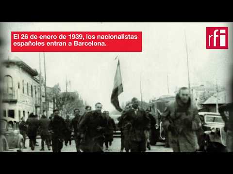 El 26 de enero de 1939, los nacionalistas españoles entran a Barcelona