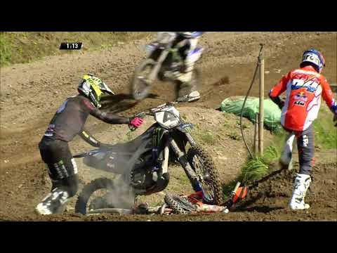 Herlings and Tonus fall - MXGP Race 1 - MXGP of Sweden 2019