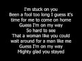 Lionel Richie - Stuck On You (Lyrics)