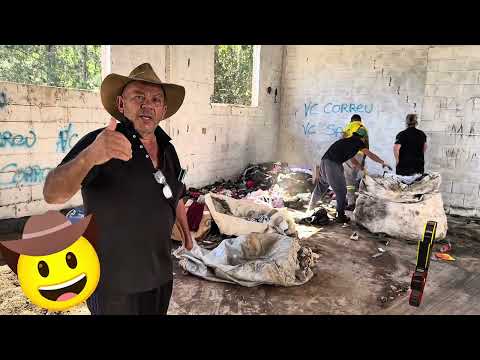 RECICLAGEM DA PREFEITURA RETIRA ROUPA QUE FOI JOGADA NA SERALIT NA PALMEIRA