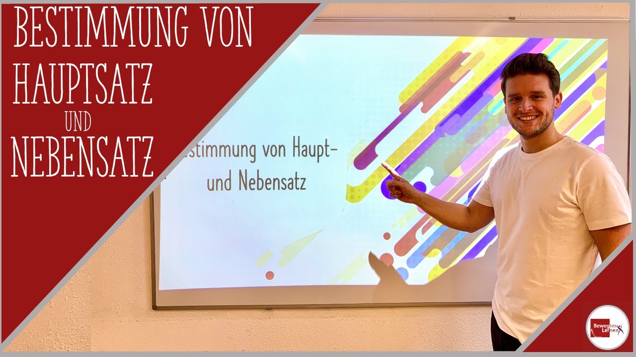 Hauptsatz und Nebensatz bestimmen:  Übungsvideo