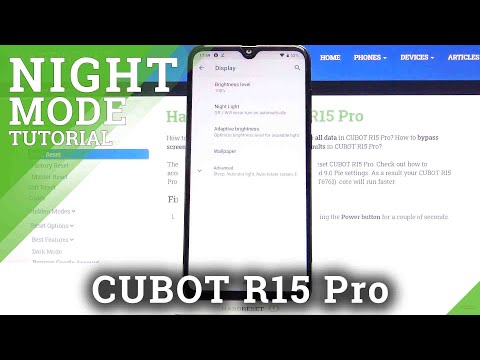 How to Activate Night Mode in CUBOT R15 Pro – Night Light Settings