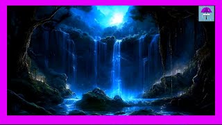 RELAXING WATERFALLS WITH SOFT CALM MUSIC FOR DEEP RELAXATION SLEEP AND MEDITATION