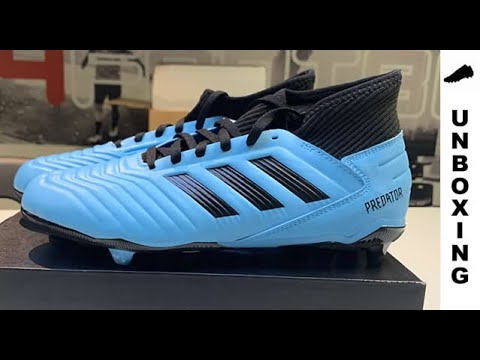 adidas Predator 19.3 FG/AG Hard Wired - Bright Cyan/Core Black Kids