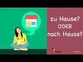 Learn German | Common Mistakes in German | zu Hause oder nach Hause? | A2 | B1
