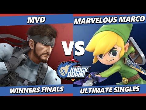 Knockdown 83 Winners Finals - MVD (Snake) Vs. Marvelous_Marco (Toon Link) Smash Ultimate - SSBU