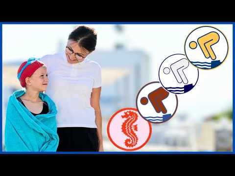 All swimming badges from Seahorse - Gold at a glance | This is what you need to be able to do.