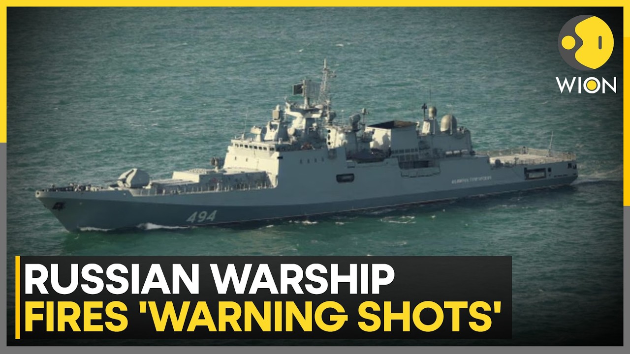 Russian Warship Fires 'Warning Shots' Near UK Yacht | WION News