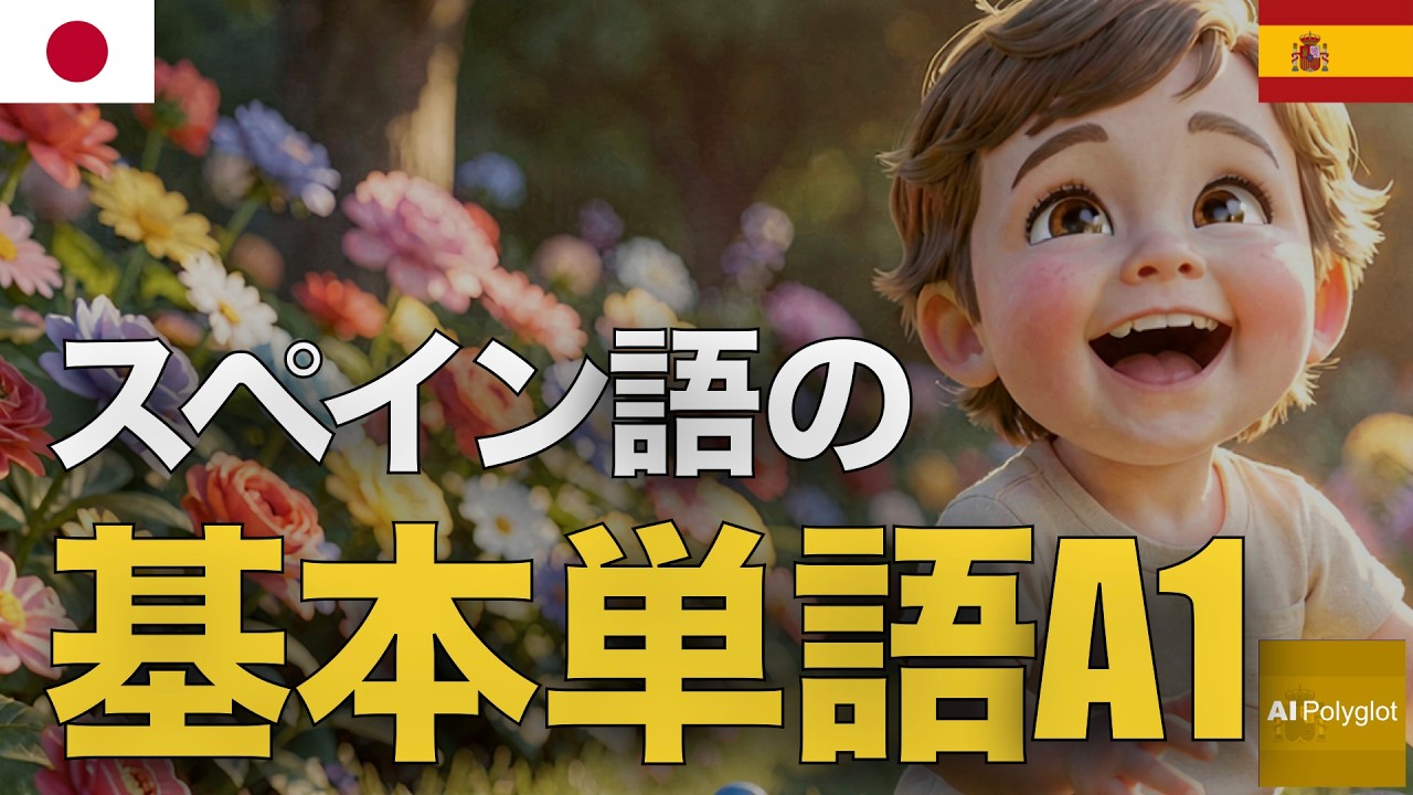 スペイン語の基本単語A1 | 聞き流し | Spanish | 実用例文付き